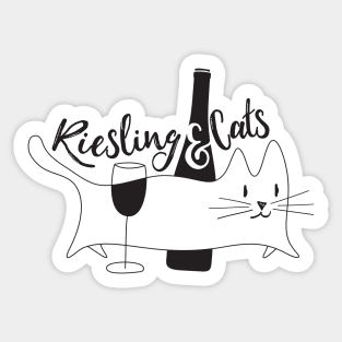 Riesling & Cats Sticker